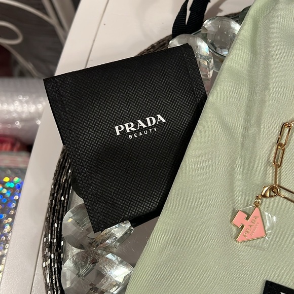 Prada Gold and Pink Charm Bracelet with Pouch & Sample - Picture 7 of 9